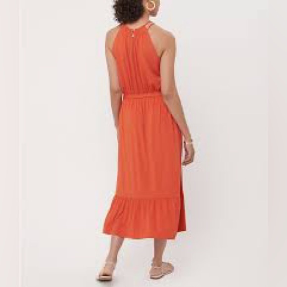 Flounce Halter Midi Dress - Picture 3 of 4